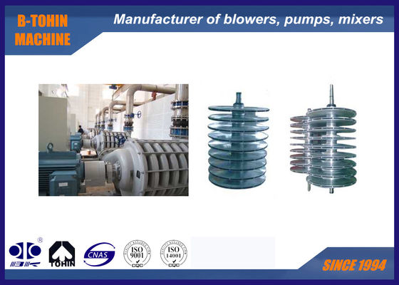 Memberi makan kertas Multistage Centrifugal Blower, multi-grup impeller, kapasitas udara 100m3/min