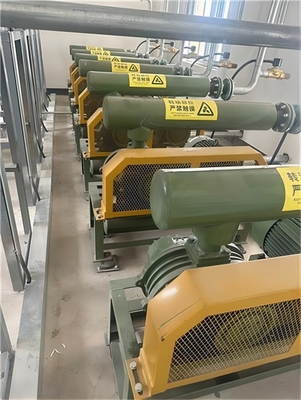 7000mmAq Blower RPM1250 37KW Three Lobe Roots Blower untuk industri pulp dan kertas