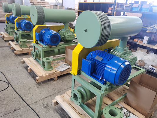 5.46m3/menit RPM1150 DN80 Three Lobe Root Blower untuk transportasi udara atau pasokan oksigen