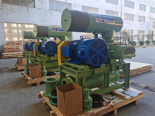 850-2000 Rpm Angkatan Darat Hijau 3 Lobe Blower Untuk Perlindungan Lingkungan