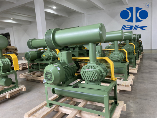 11kw 5.1m3/Min 60kpa Roots Rotary Lobe Blower 1750 Rpm Dn65 3" Kapasitas Kecil