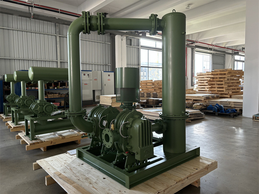 Tekanan tinggi Root Lobe Blower 100Kpa-150Kpa Dua Tahap DN100