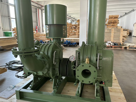 Tekanan tinggi Root Lobe Blower 100Kpa-150Kpa Dua Tahap DN100