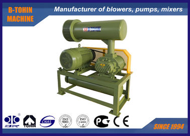 4.89-17.86m3/Min 100mm Port dia. Rotary 10KPA - 50 KPA Tri Lobe Roots Blower Aerator yang andal