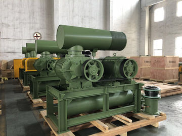 DN200 Tiga Lobe Roots Blower 30-132KW 80KPA Air Cooling Rotary Blower