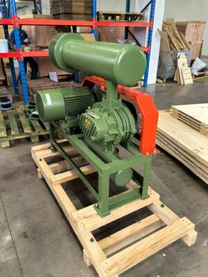 DN100 ((4"), Tekanan Negatif Roots Blower Kecepatan dari 700 sampai 1500 rpm untuk Pengolahan Air