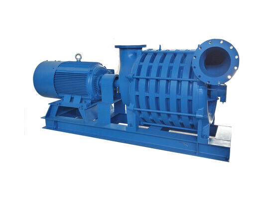 D120 Seri Multi-tahap 49-98 KPa Kontrol PLC Blower Sentrifugal Pelumasan Bantalan