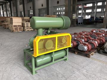 Cast Iron 3 Lobe Roots Blower dengan warna hijau tentara, umur panjang