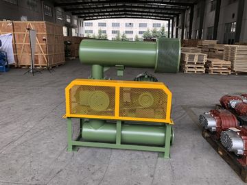 Cast Iron 3 Lobe Roots Blower dengan warna hijau tentara, umur panjang