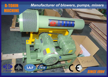 10KPA - 80KPA Tekanan Tiga Lobe Roots Blower DN40 pendingin udara, instalasi vertikal