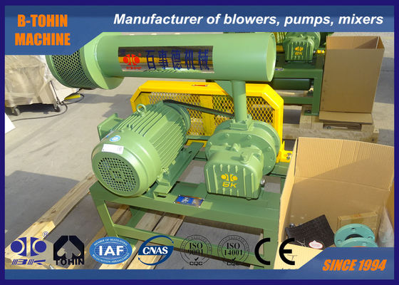 Tekanan 10-80KPA Heavy Duty Kontinyu Tiga Lobe Roots Blower