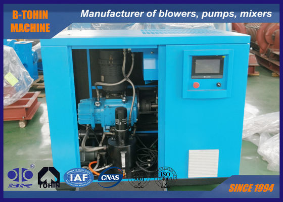 Dua Rotors Screw 5.5kw Rotary Air Blower Dengan Enclosure