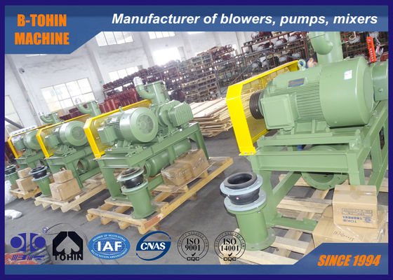 64.21m3/Min 90kw, -55KPA Pompa Vakum Roots Blower hijau dan kuning
