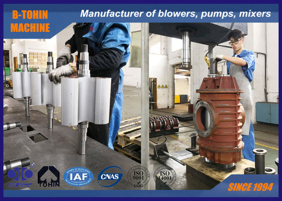 Suction Pressure -40KPA Roots Blower Vacuum Pump , DN250 food convey blower
