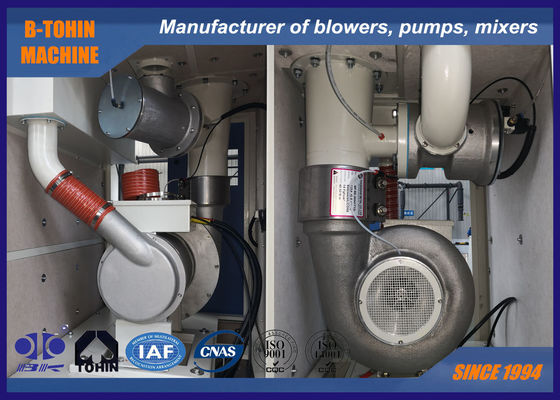 Plc Bebas Minyak Kecepatan Tinggi 60KPA Turbo Centrifugal Blower