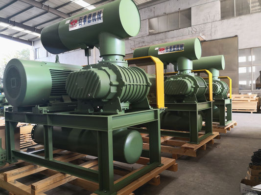 0,8 Bar 132kw 10" 1100 Rpm 71,52m3/Min Tri Lobe Roots Blower
