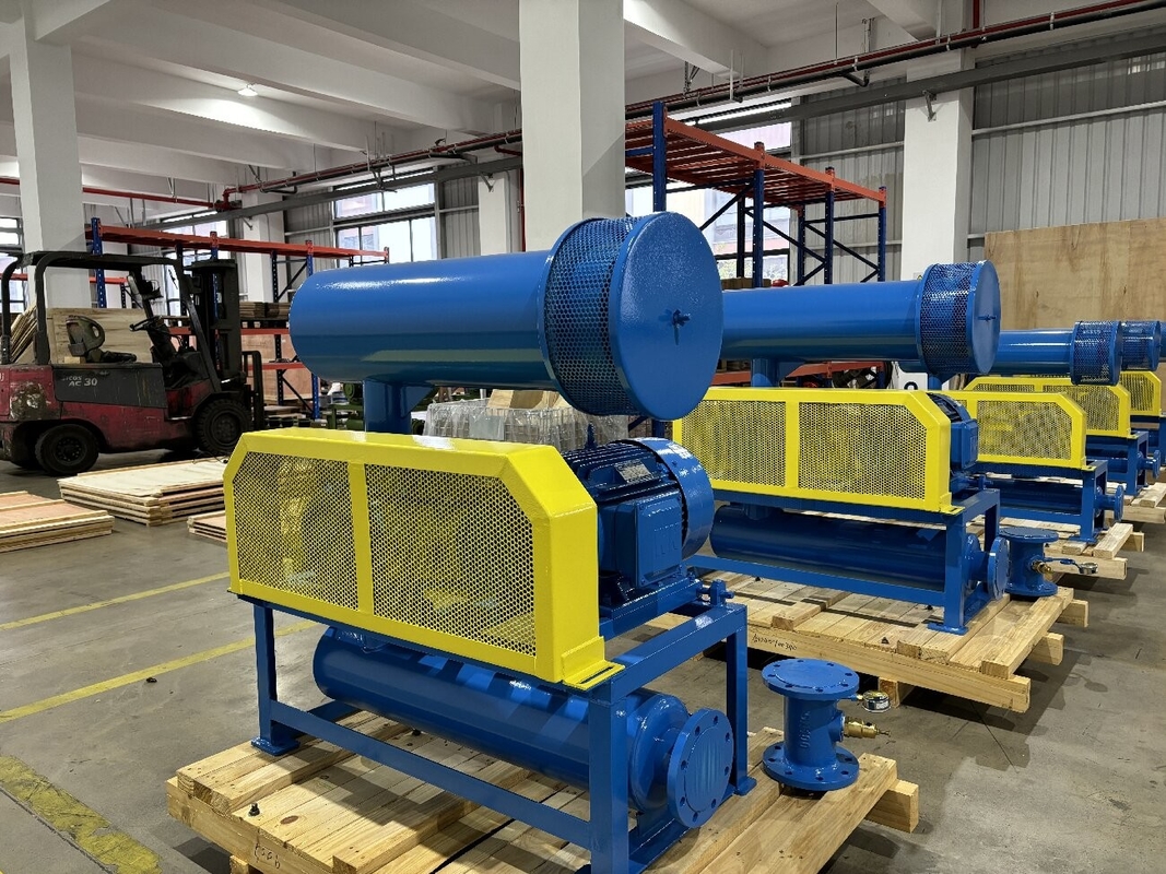 10KPA - 80KPA Three Lobe Roots Blower, digunakan untuk pengolahan air dan transportasi pneumatik