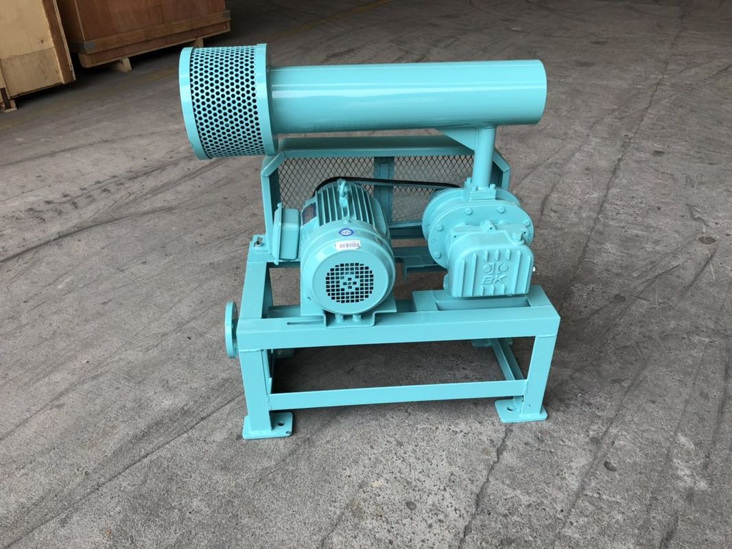 Kinerja Yang Andal Warna Biru Roots Lobe Blower / Roots Rotary Blower Untuk Berbagai Penggunaan