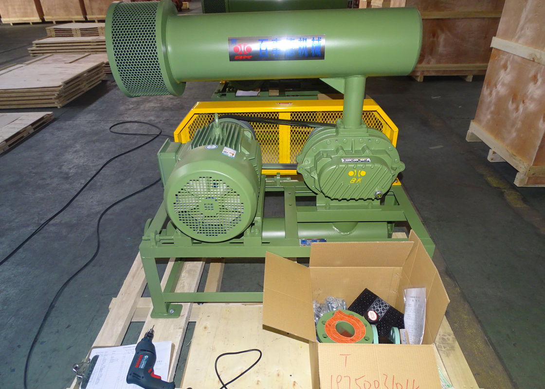 11kw 5.1m3/Min 60kpa Roots Rotary Lobe Blower 1750 Rpm Dn65 3" Kapasitas Kecil