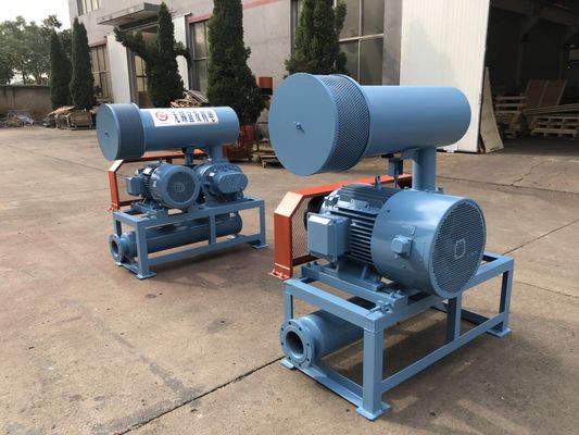 DN200 30-132KW 80KPA pendingin udara Pengiriman makanan khusus Rotary Roots Style Blower