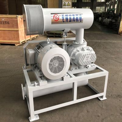 30m3 / Min Cast Iron Three Lobe Roots Blower Untuk Menyampaikan Pneumatik