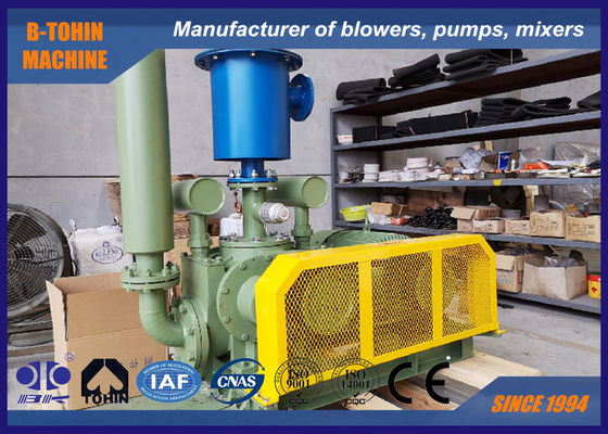 DN100 4” 8.7m³/Min -60KPA 18.5KW Pompa Blower Roots Pendingin Udara Tekanan Negatif